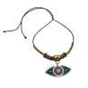 Collar largo ajustable Ojo hecho a mano mexican boho