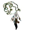Collar largo Hamsa hecho a mano pieza única, Mexican Boho