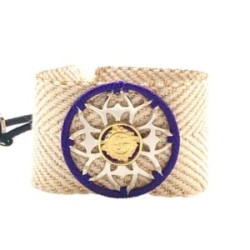 Pulsera ancha chakra “Sahasrara” color morado