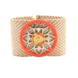 Pulsera ancha chakra “Svadhisthana” color naranja