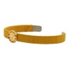 Pulsera chakra “Manipura” bordada en amarillo de acero inoxidable