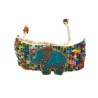 Pulsera de chaquira con Elefante de madera pintado a mano