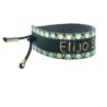 Pulsera de piel pintada “Elijo ser feliz”