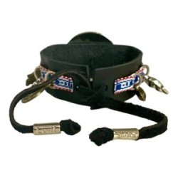 Pulsera placa “Aqui y Ahora con piel y dijes”