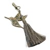Bolsero con COLIBRI de madera pintado a mano