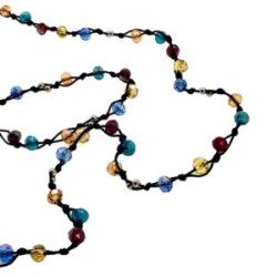 Cadena para tapa bocas o lentes con cristal checo